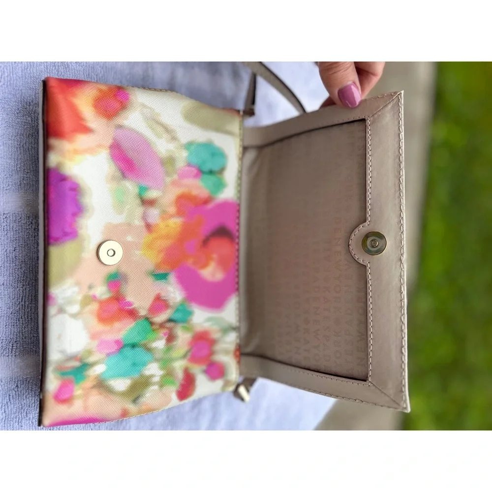 Kate Spade Bag Grant Street Sally Crossbody Pink Pastel Watercolor Floral Small